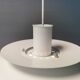 Large hanging lamp by Danish Form-Light 1980s. Multiple layers of shades.