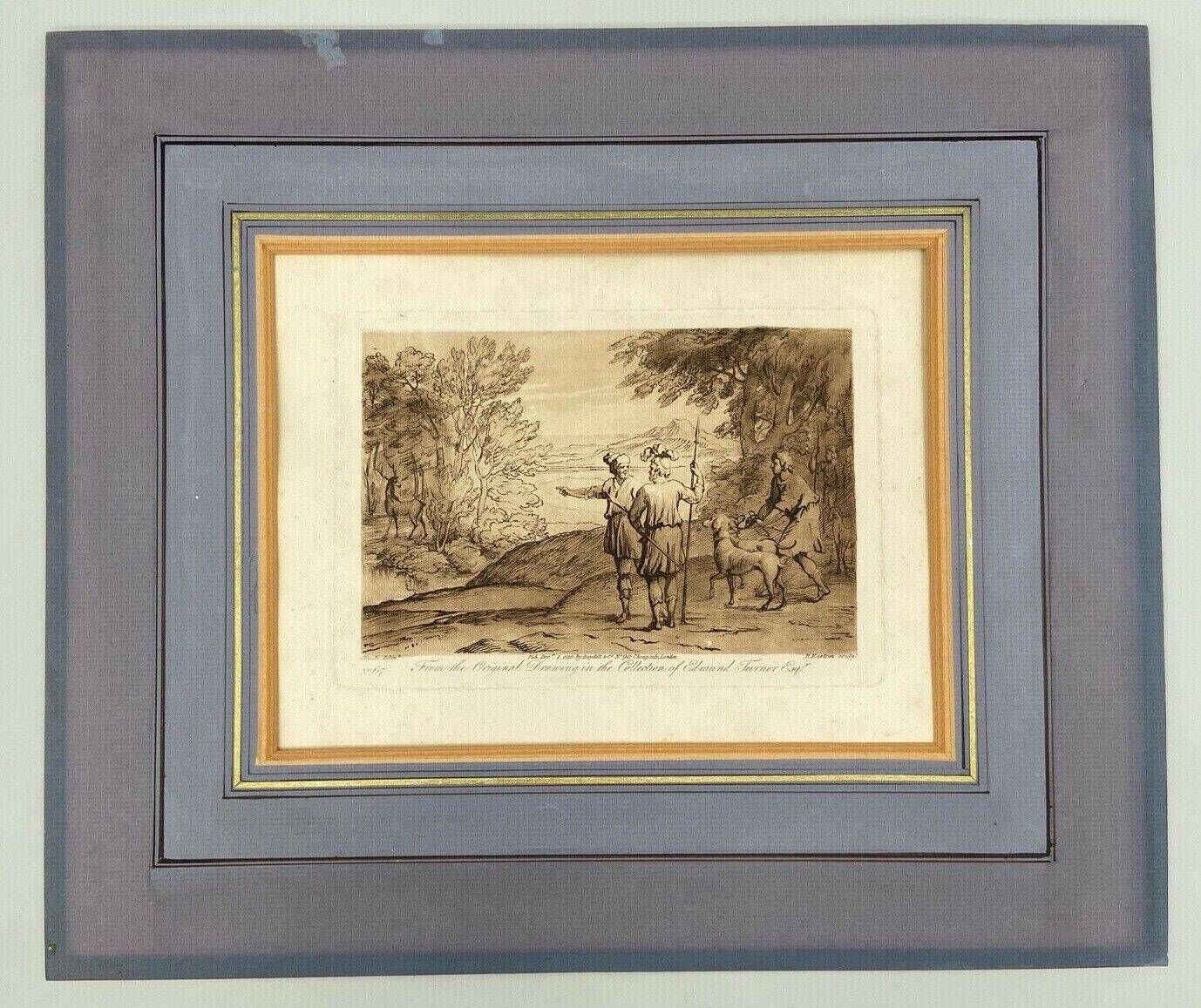 Engraving Claude Le Lorrain Delin T Earlom N°67 from the original drawing