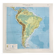 Carte de Amérique du Sud vintage de 1950