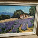 Paintings, oil on canvas "Lavender"