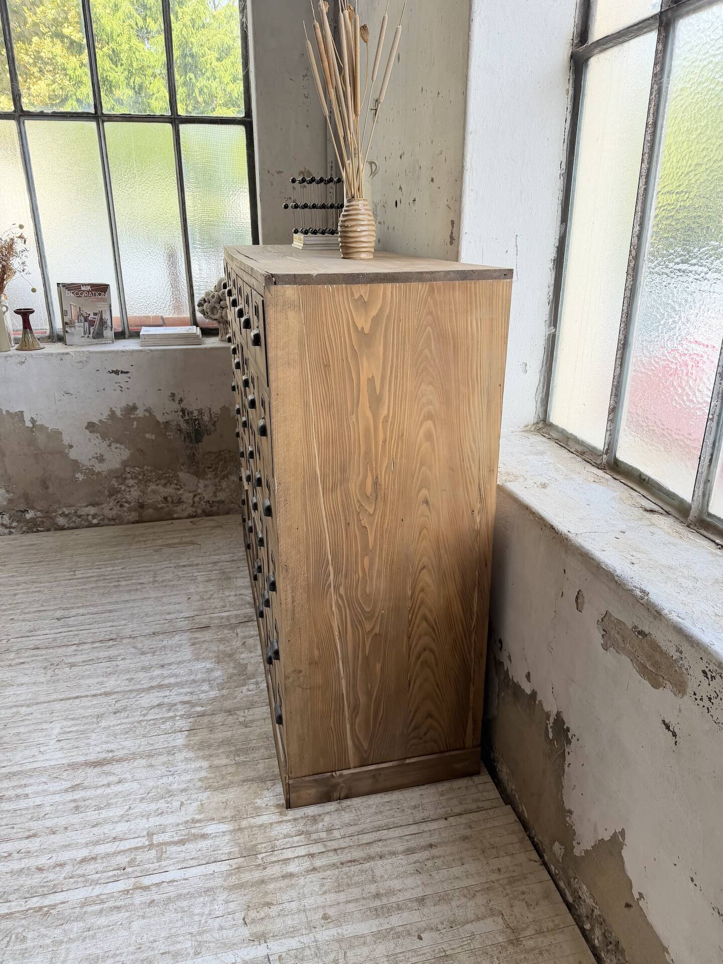 1950s pine workbench XL 160cm