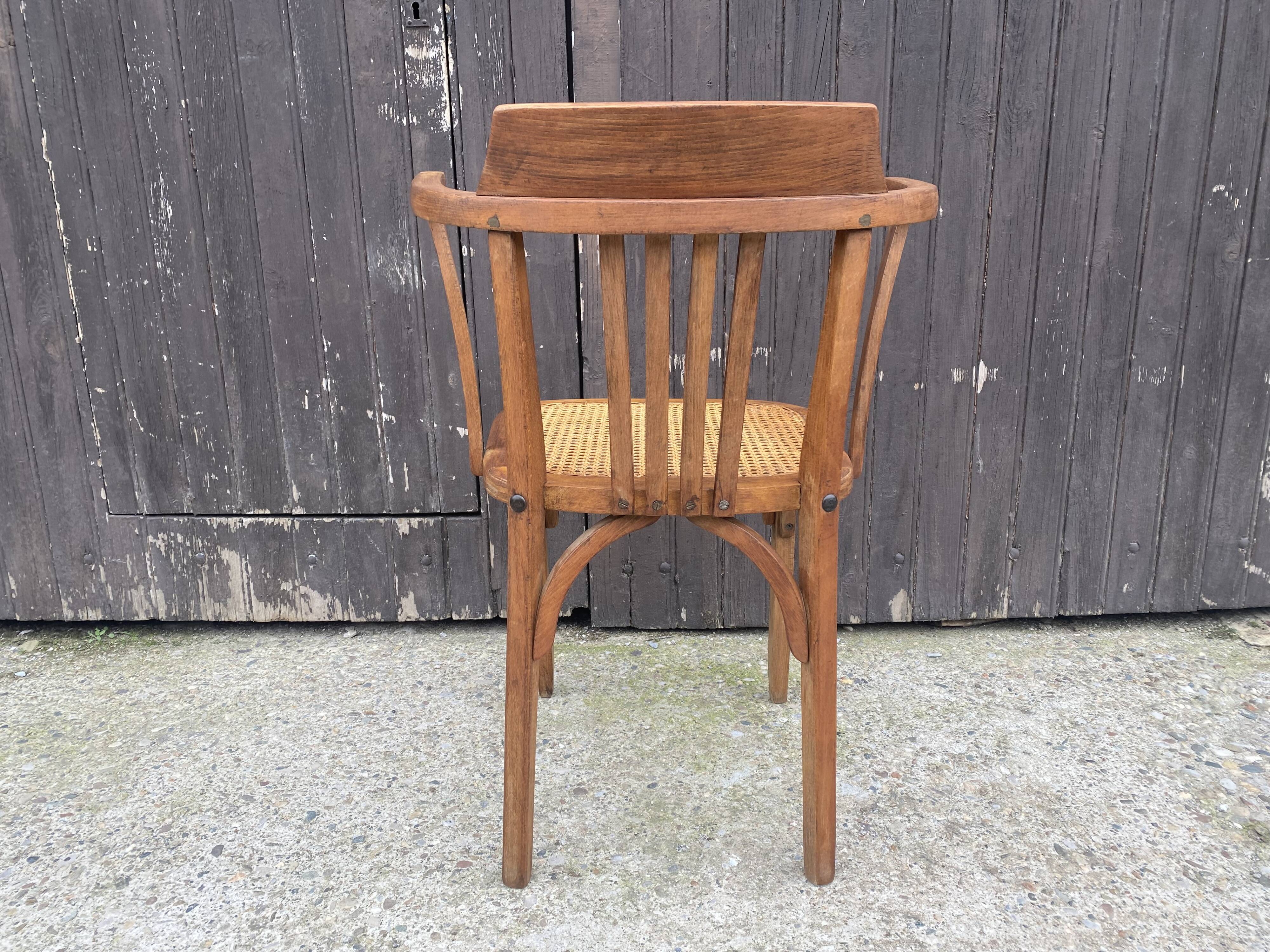 Stella canned armchair TBE