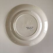 8 plates Moroccan model in earthenware - French manufacture