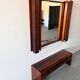 Miroir des années 1970 avec armoire, Norvège