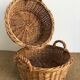 Set of 2 wicker baskets, kitchen decoration