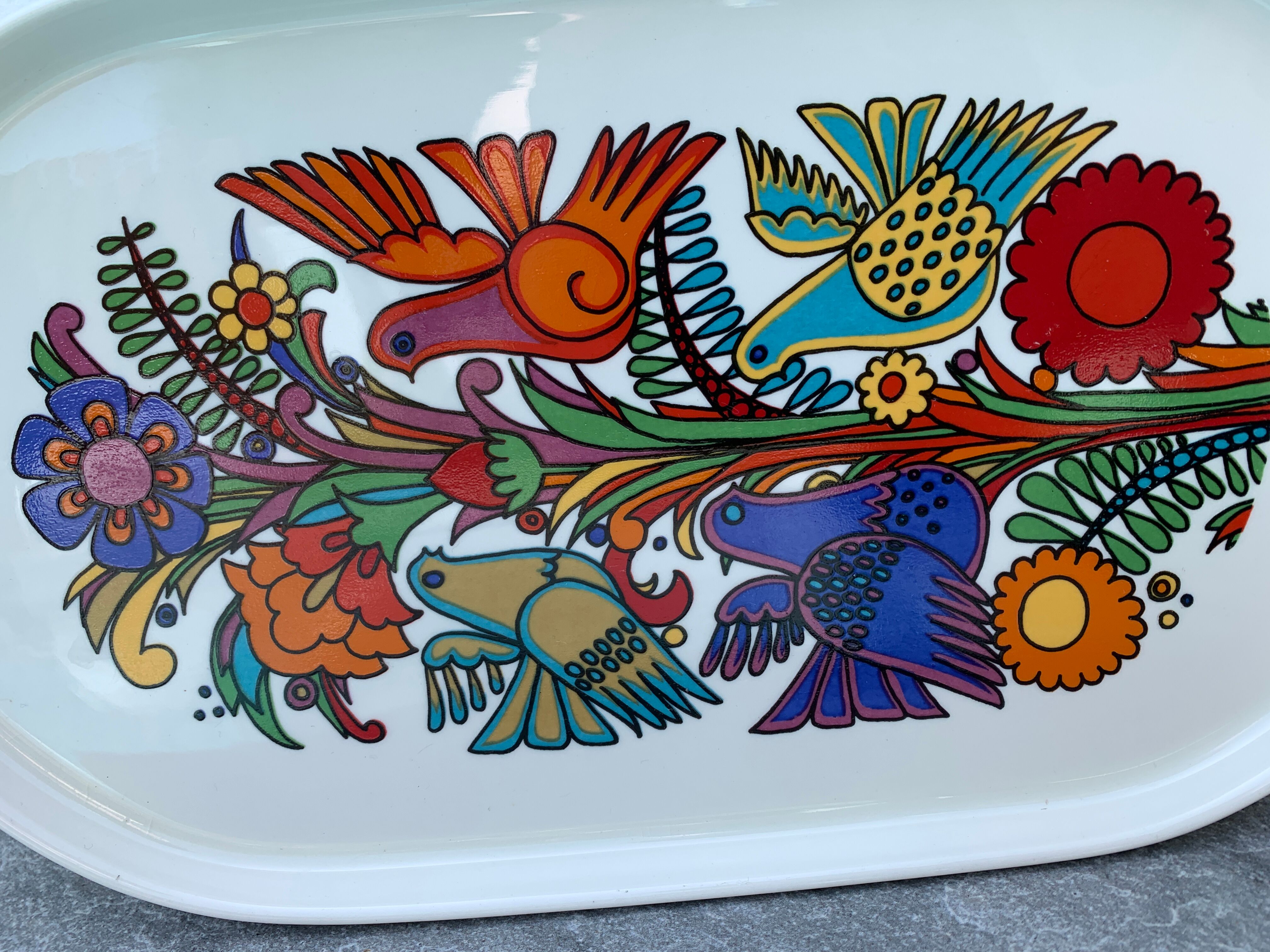 Porcelain vitro dish, Acapulco model by Villeroy and Boch