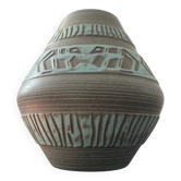 Vintage glazed ceramic vase