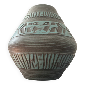 Vase vintage en céramique émaillée