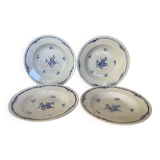 Four old Juan Moulin des Loups plates