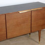 Vintage teak and brass enfilade - 1970s