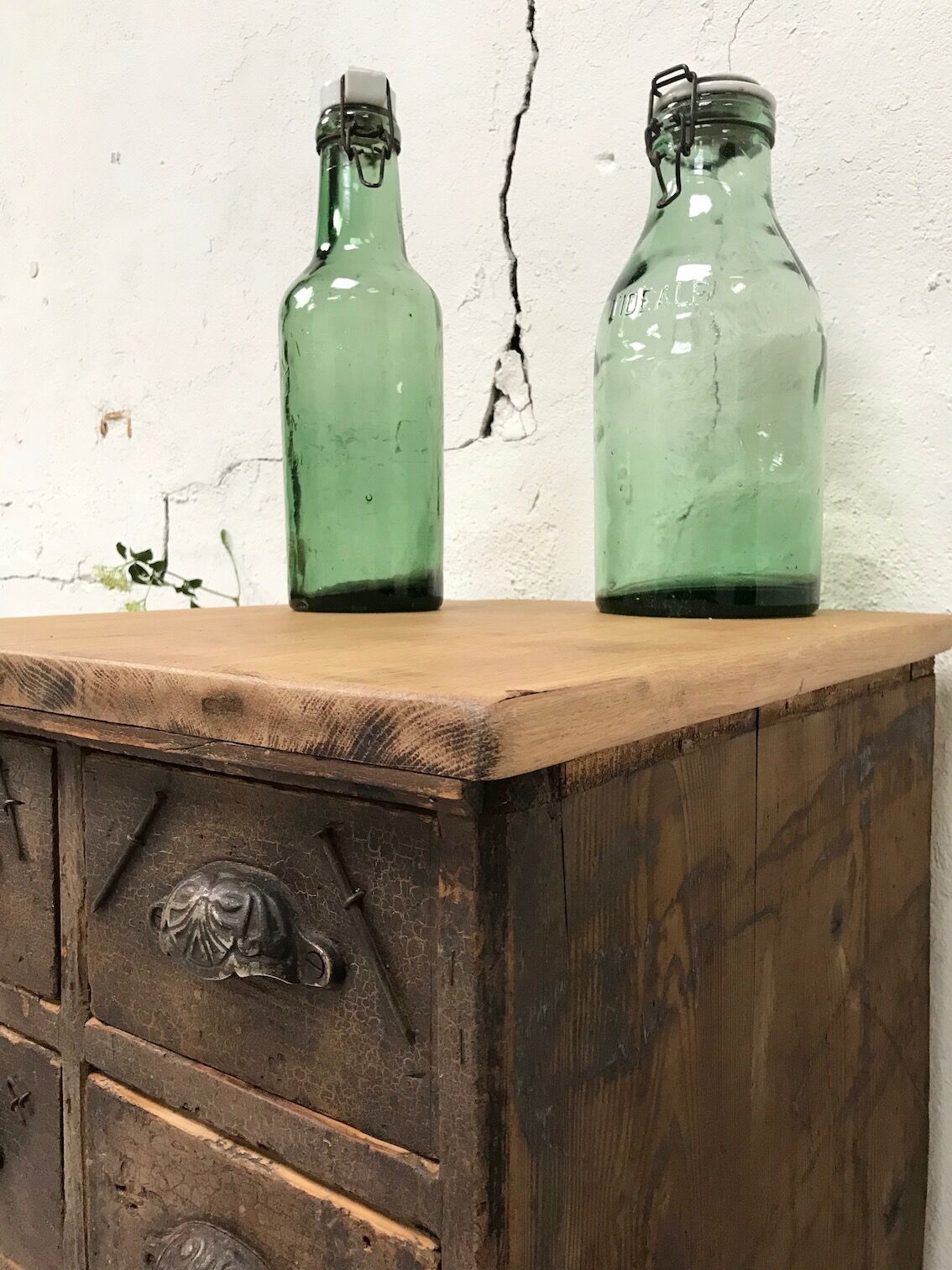 Wooden craft furniture with 10 drawers