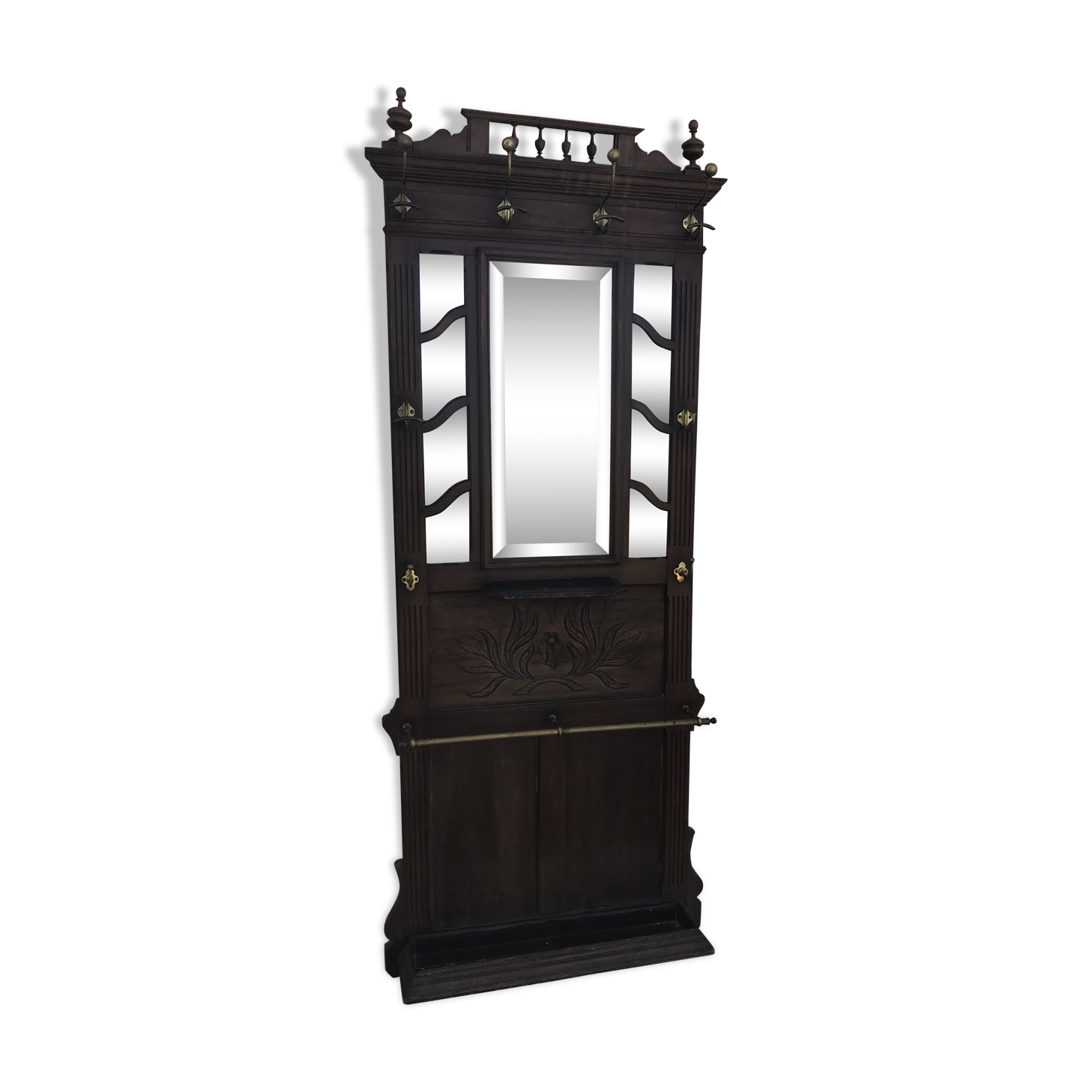 Locker room solid walnut 1900