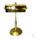 Portuguese brass bankers desk table lamp 1940s