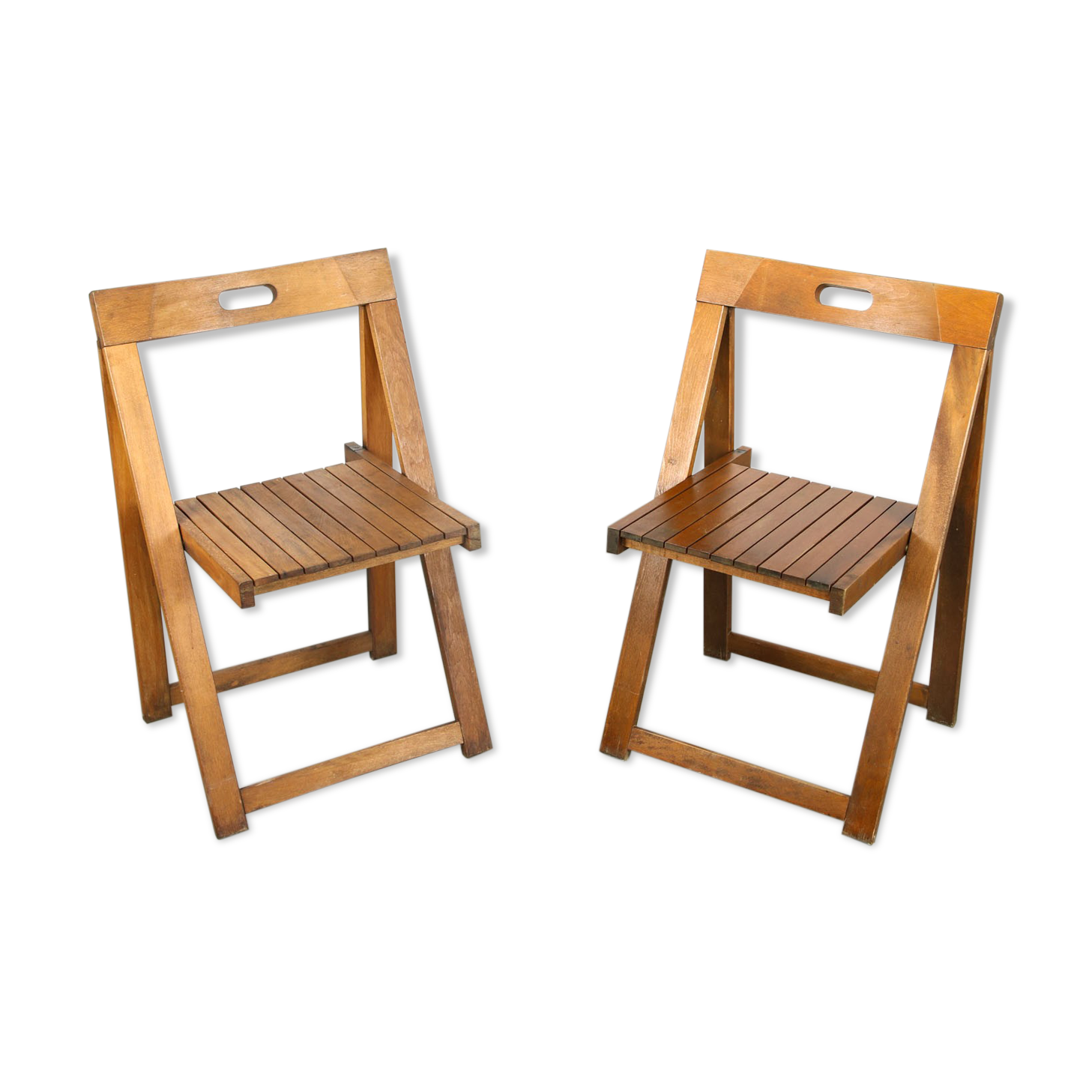 Vintage trieste folding chairs