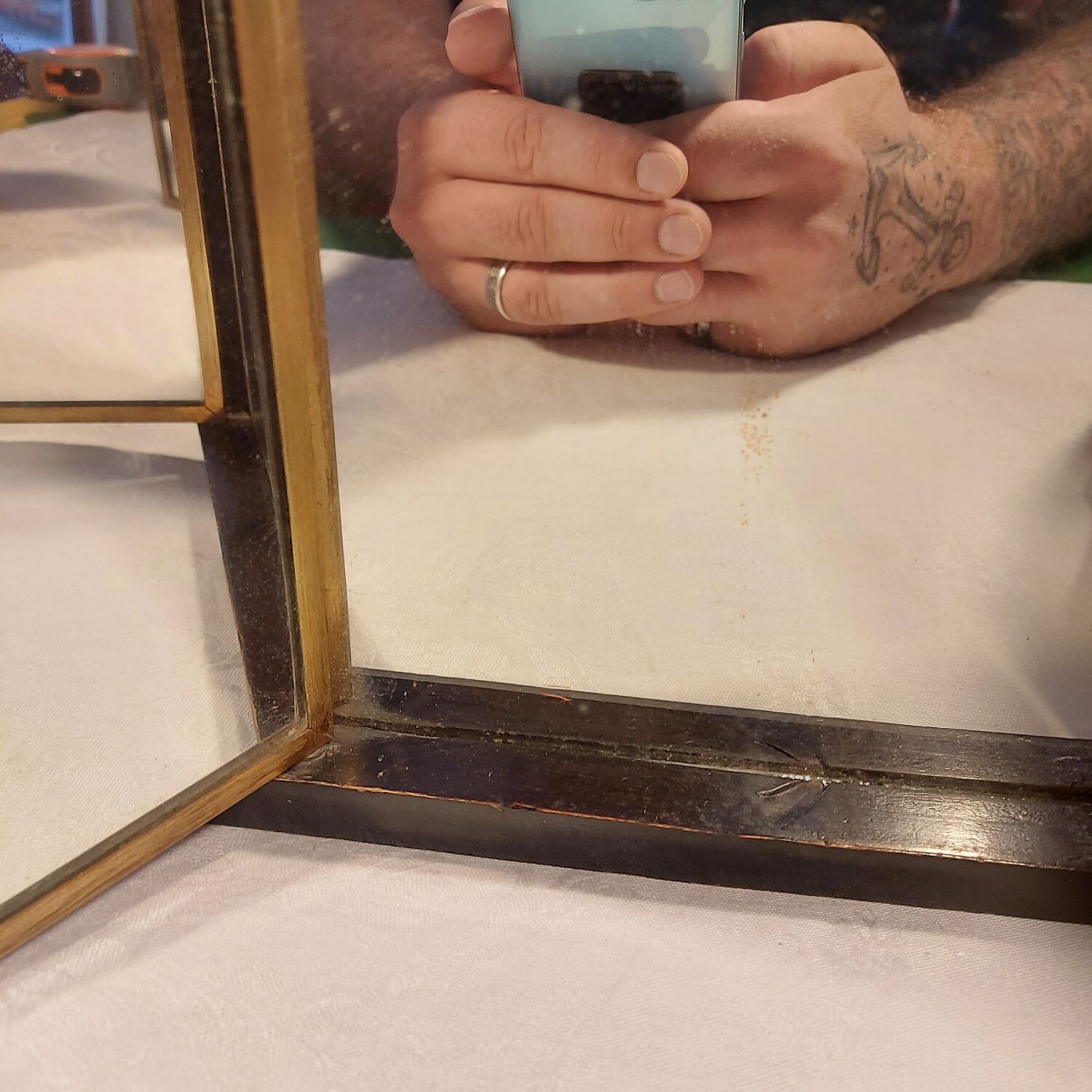 Napoleon III Asian triptych mirror