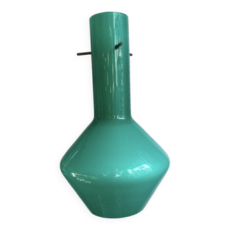 Suspension en opaline verte – Design rétro moderniste