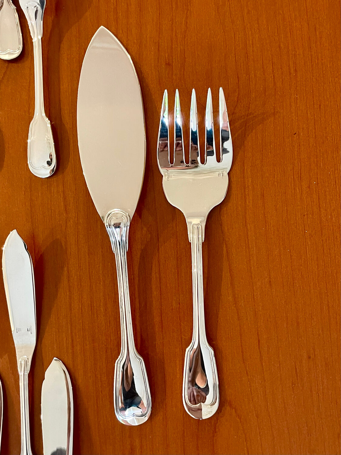 Christofle Chinon, fish cutlery, serving cutlery