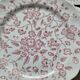 Set of 11 flat plates Nuova Fontebasso Made in Italy Floral pattern
