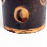 Brutalist copper vase