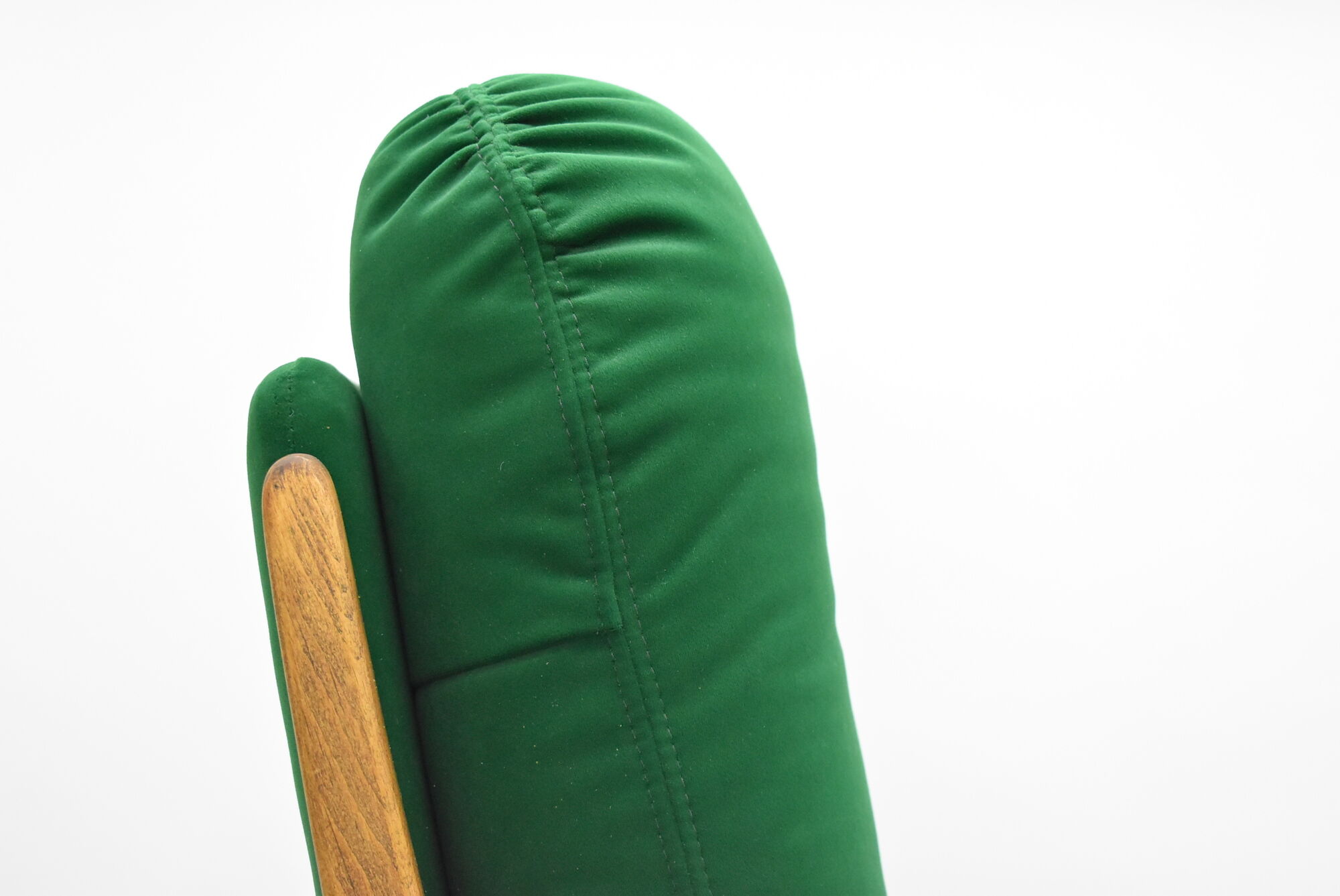 Original rotate armchair, Scandinavian icon, 1960s, quality green velvet