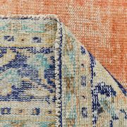 Blue Orange 250x350 cm Carpet, Vintage Large Rug, Turkish Antique Rug.