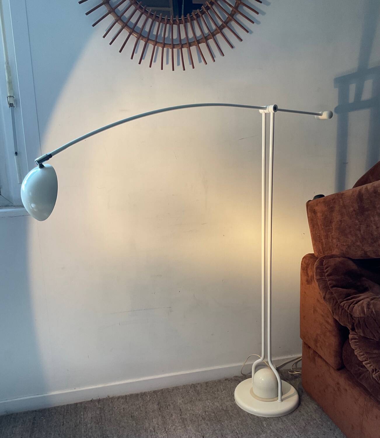 Vintage reading floor lamp from the 70s and 80s