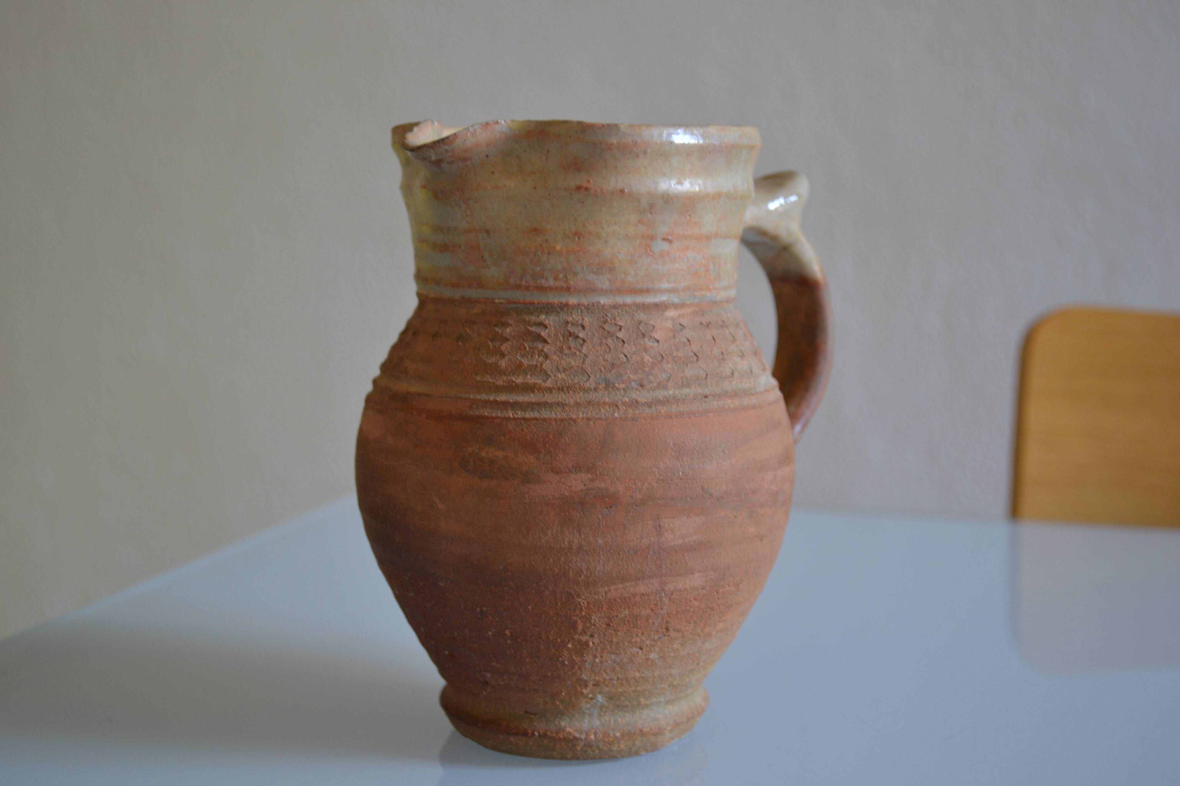 Old terracotta pitcher France