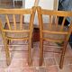 Paire de chaises bistrot Luterma assise cannée