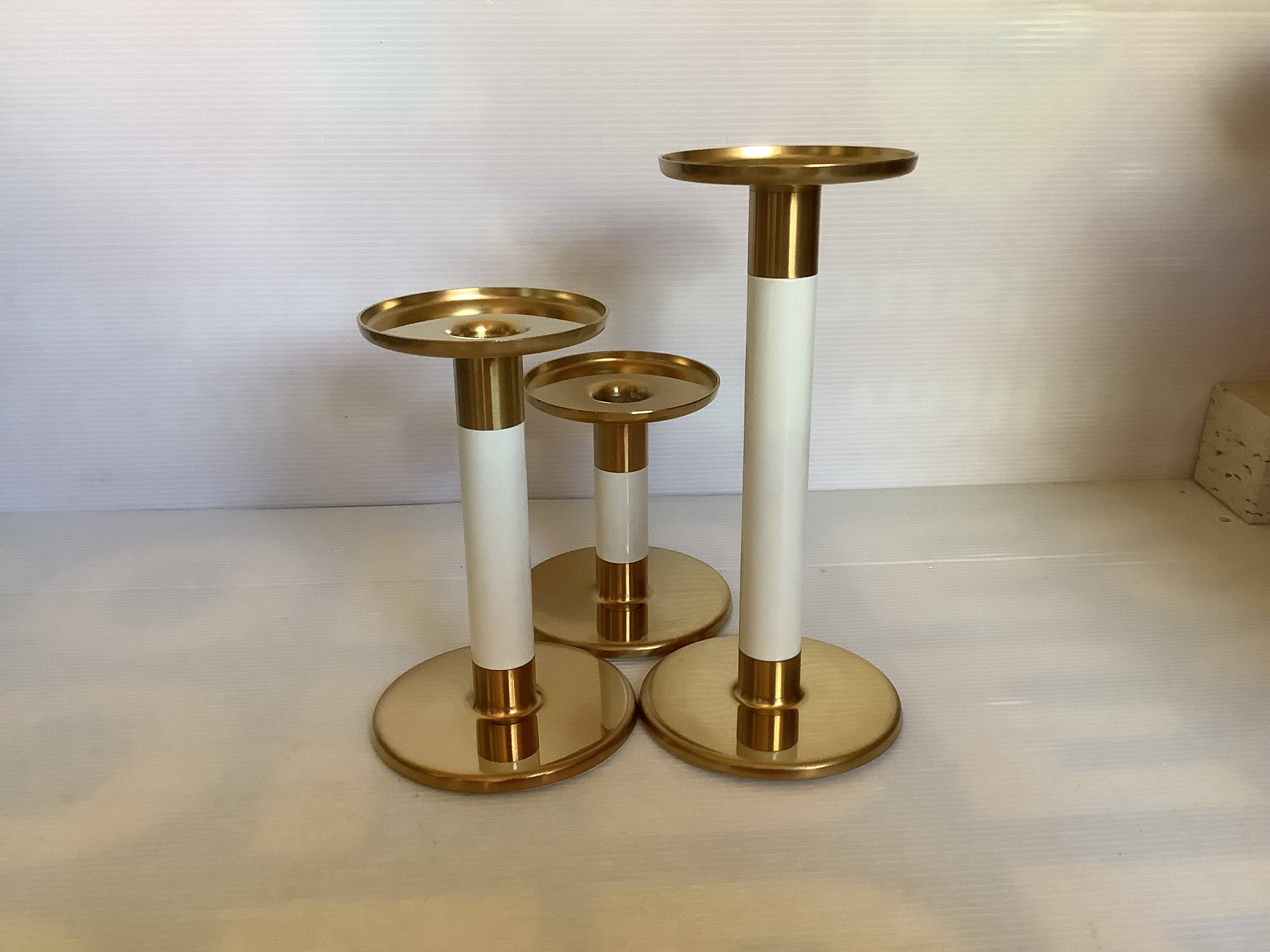 Trio de bougeoirs design Ingegerd Raman scandinave