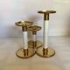 Trio de bougeoirs design Ingegerd Raman scandinave