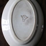 Oval sepia Oxford ironstone plate