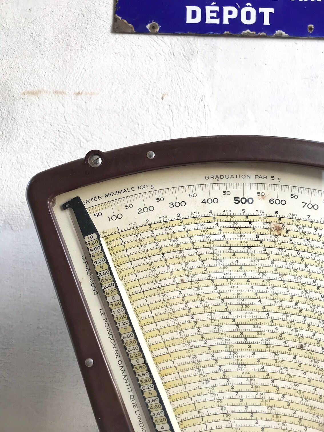Testut scale in bakelite