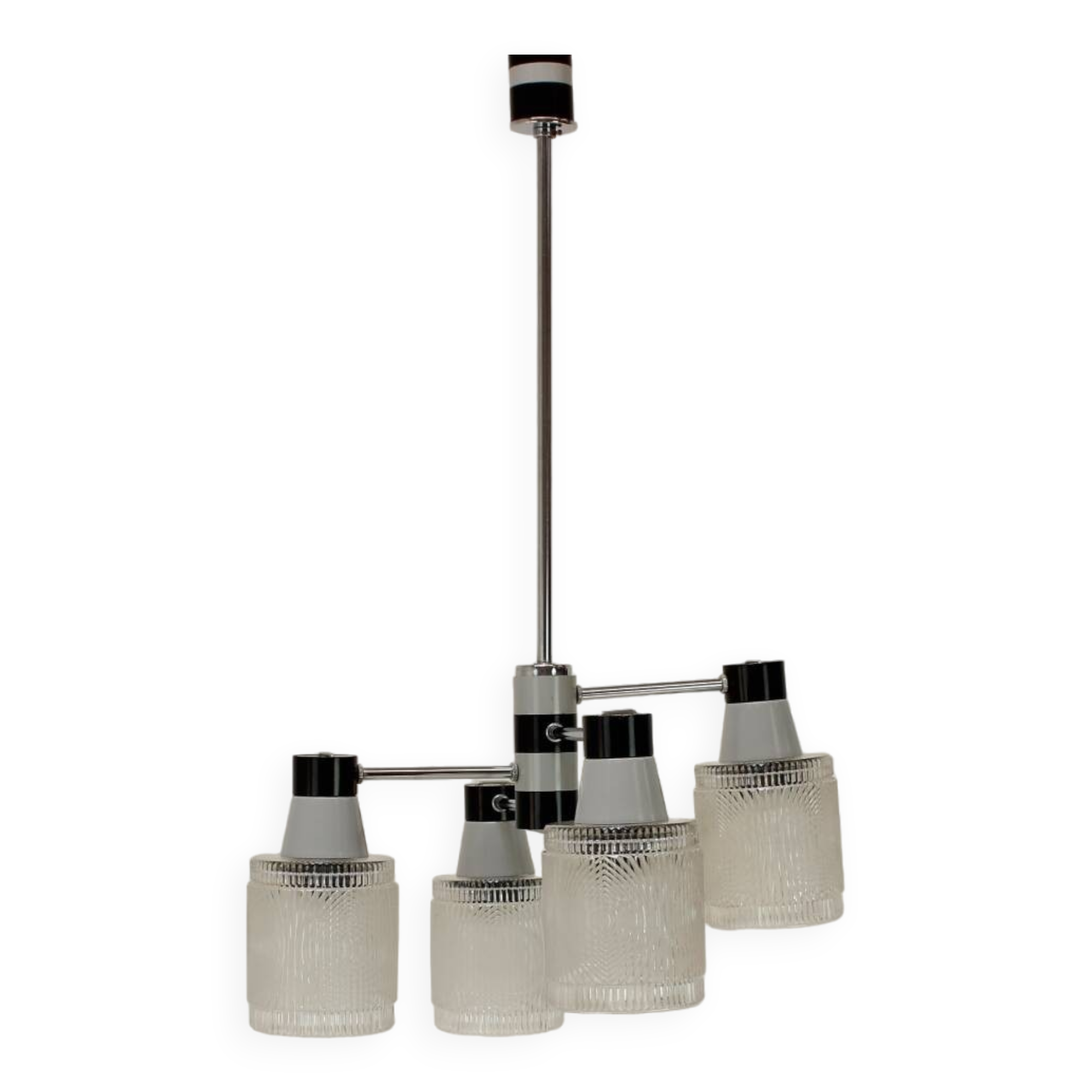 Midcentury Chandelier by Drukov, 1970's, Czechoslovakia