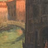 Oil on canvas - Scene in Venice