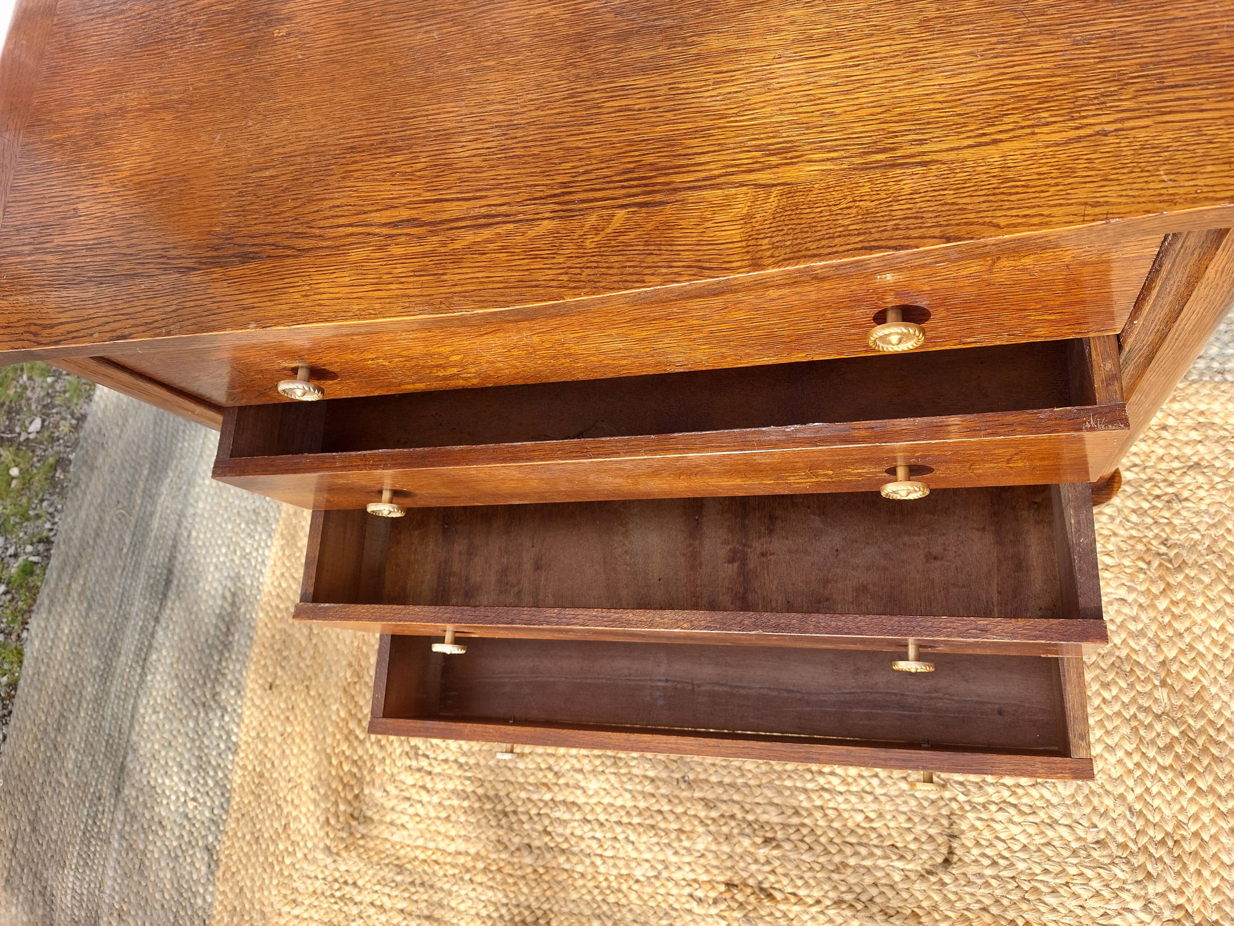 vintage commode with tapered legs