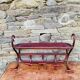 Antique curved wooden wall coat rack