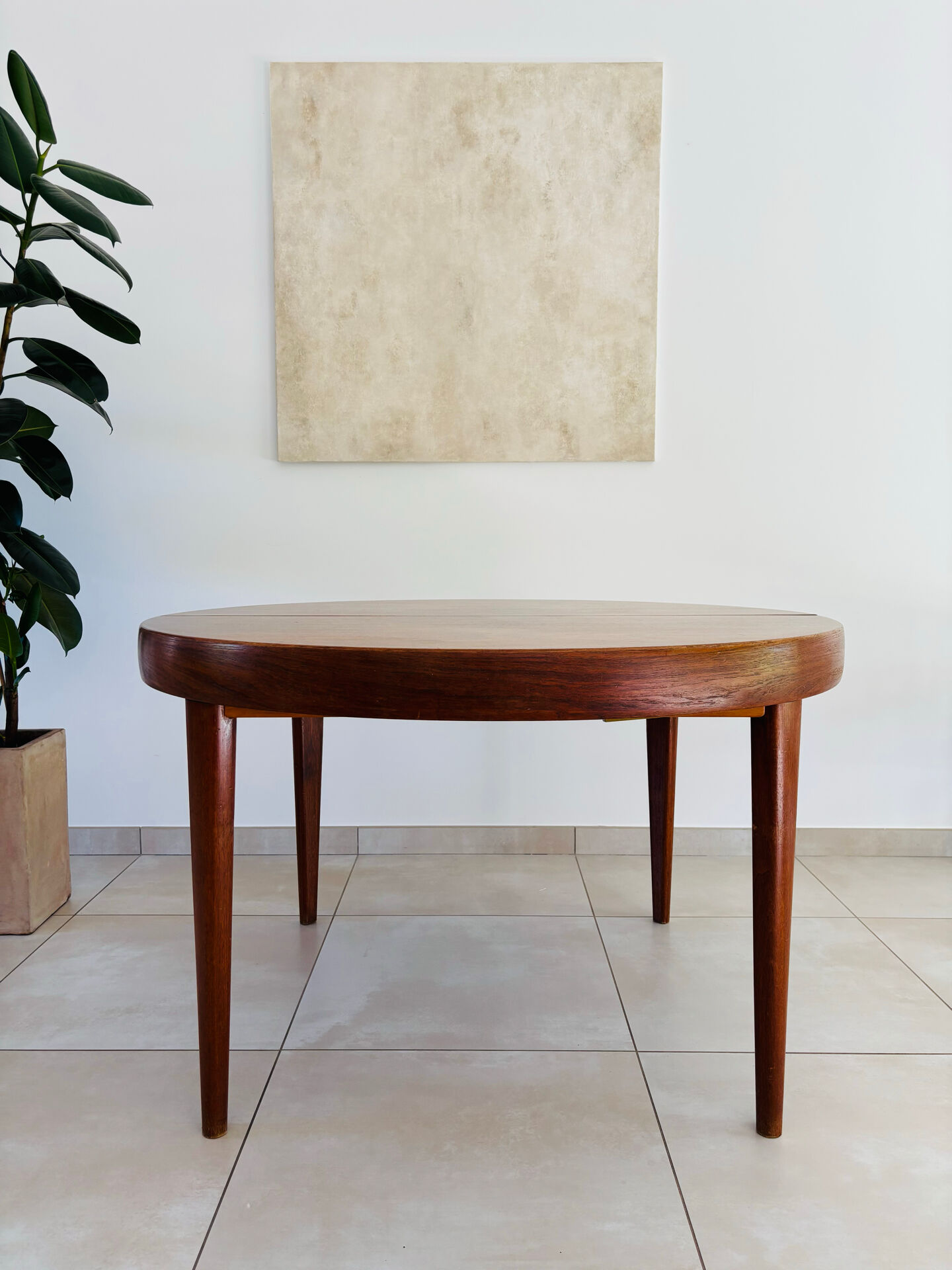 Table à manger vintage scandinave Baumann 