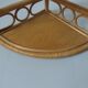 Wall angle shelf in rattan 60s 70s