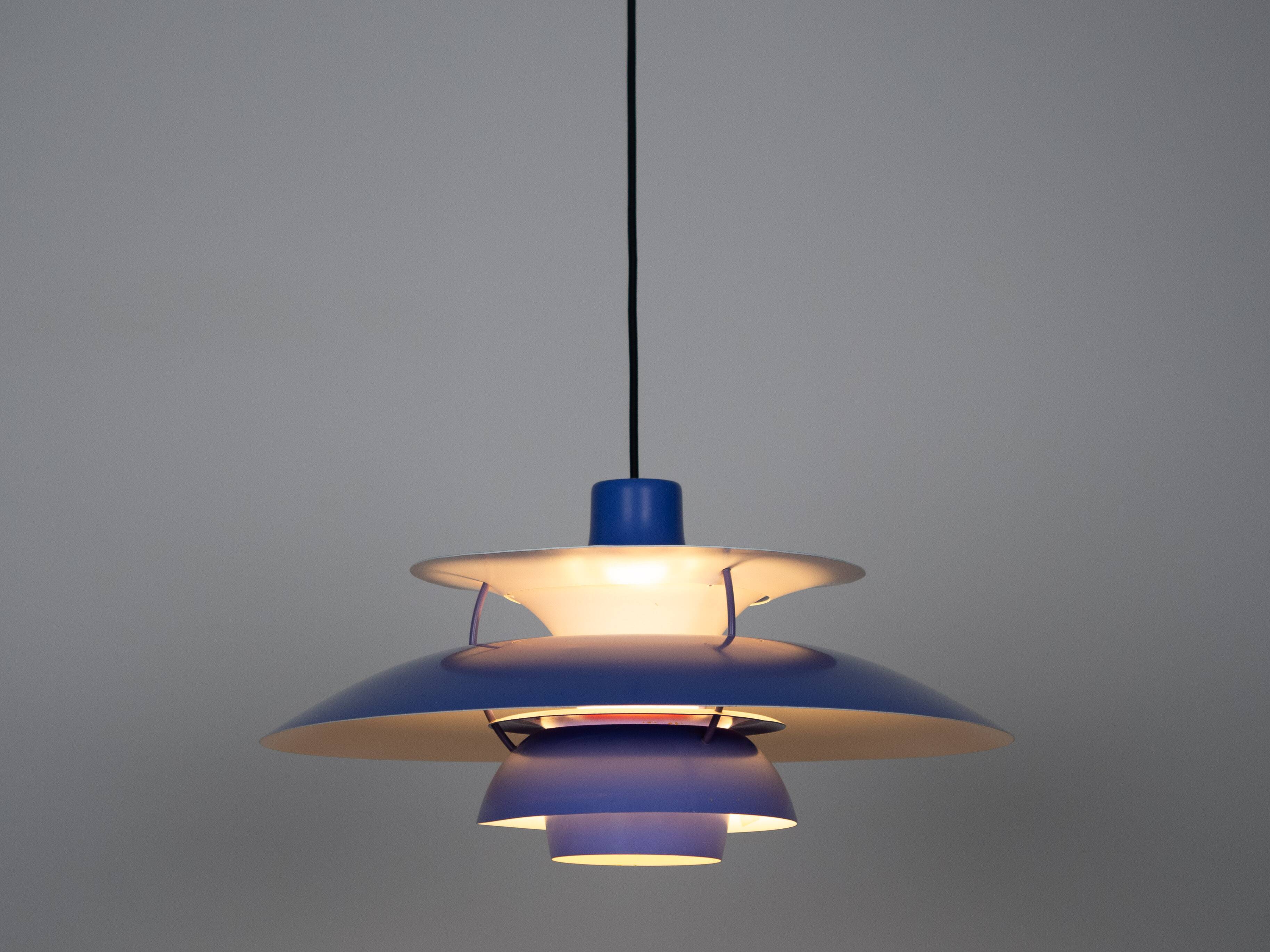 Danish vintage pendant lamp PH 5 by Poul Henningsen, Louis Poulsen, 1958