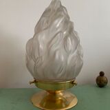 Old laying flame lamp