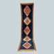 Taznakht blue moroccan wool runner rug