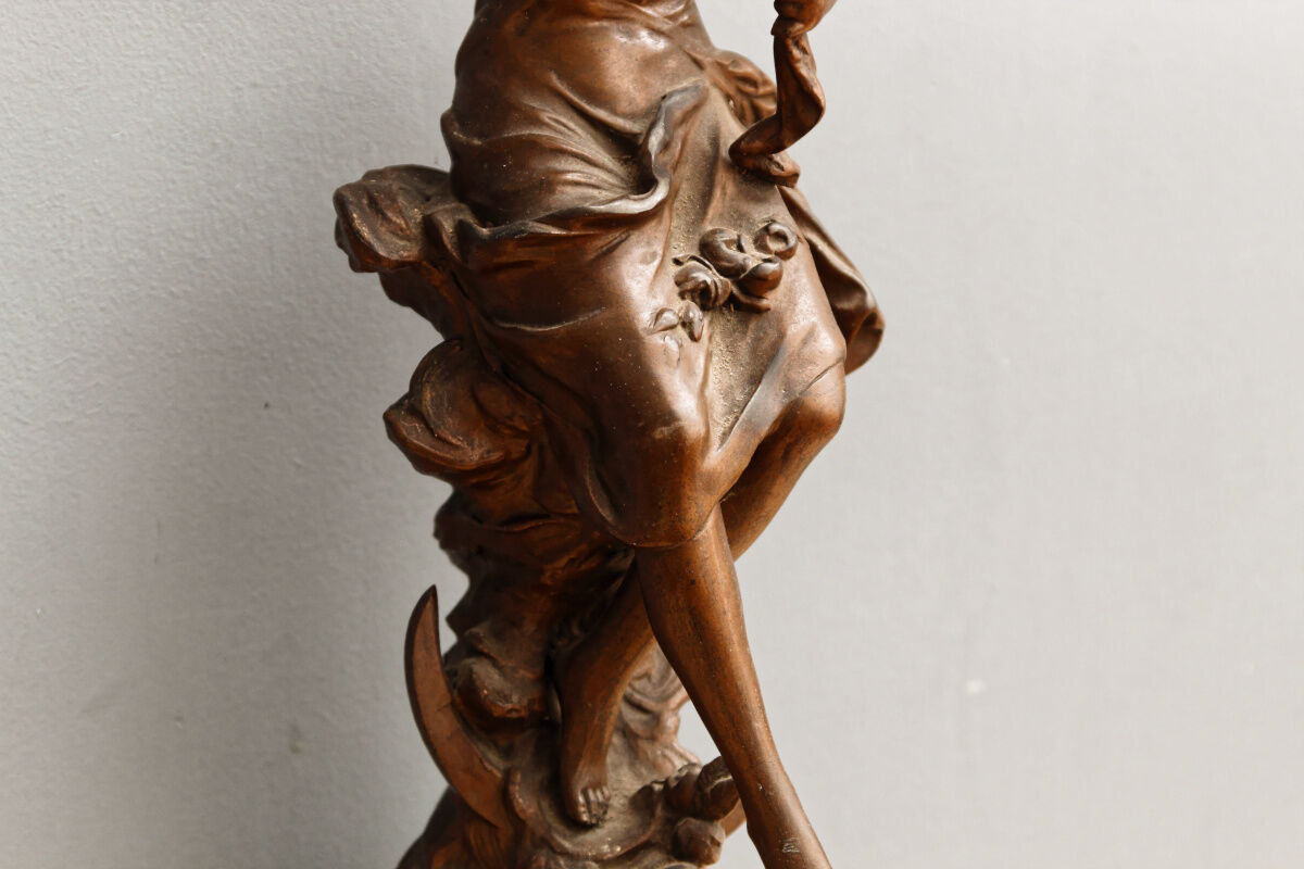 Lamp foot signed Auguste Moreau