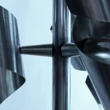 Space Age style stainless steel chandelier - 1960
