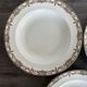 Set of three deep plates Limoges L.S. Floral Belle Époque decoration
