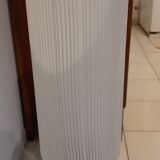 Vintage laiton and opaline blanche lamp
