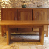 Solid elm table or desk Maison Regain