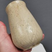 Small vase in beautiful beige glaze. Denmark 1970-80s