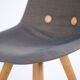 Eyes Wood chair – Erik Jørgensen – Mid grey upholstery – Solid wood