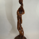 Saddle statue of macif/vintage wooden woman