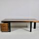 Important walnut executive desk for faram 1957 italy publisher 80's